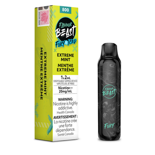 Flavour Beast Fury Disposable - Extreme Mint Iced 20mg