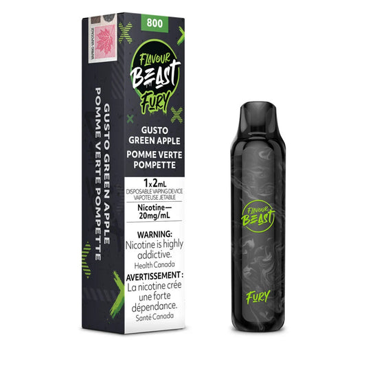 Flavour Beast Fury Disposable - Gusto Green Apple 20mg