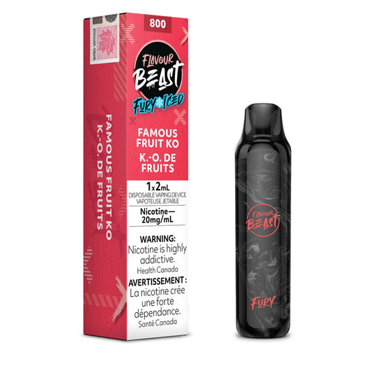Flavour Beast Fury Disposable - Famous Fruit K.O Iced 20mg