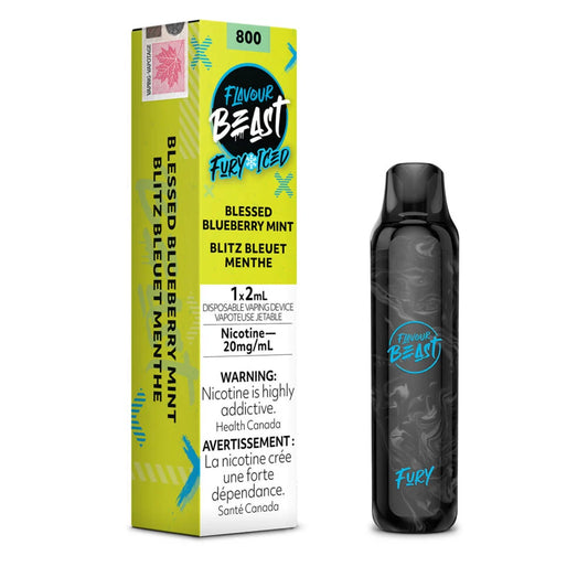 Flavour Beast Fury Disposable - Blessed Blueberry Mint Iced 20mg