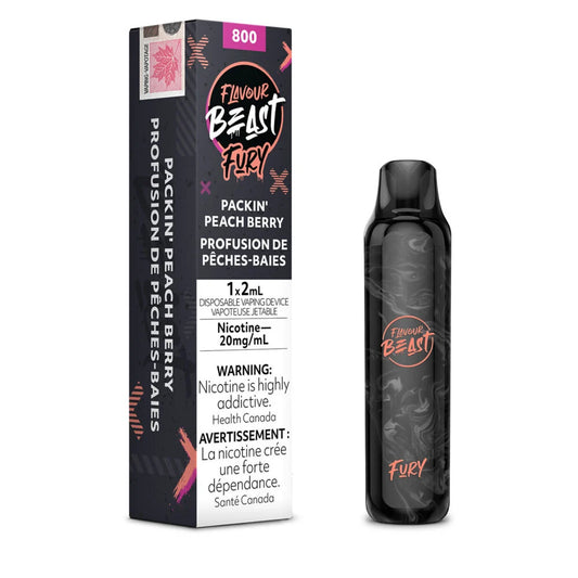 Flavour Beast Fury Disposable - Packin’ Peach Berry 20mg