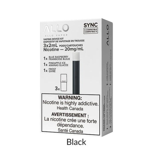 Allo Sync Device Kit 20mg (3 Pods Included)- BLACK