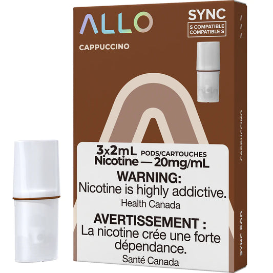 Allo Sync Pods (3 Pack) 20mg - CAPPUCCINO
