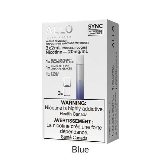 Allo Sync Device Kit 20mg (3 Pods Included) - BLUE